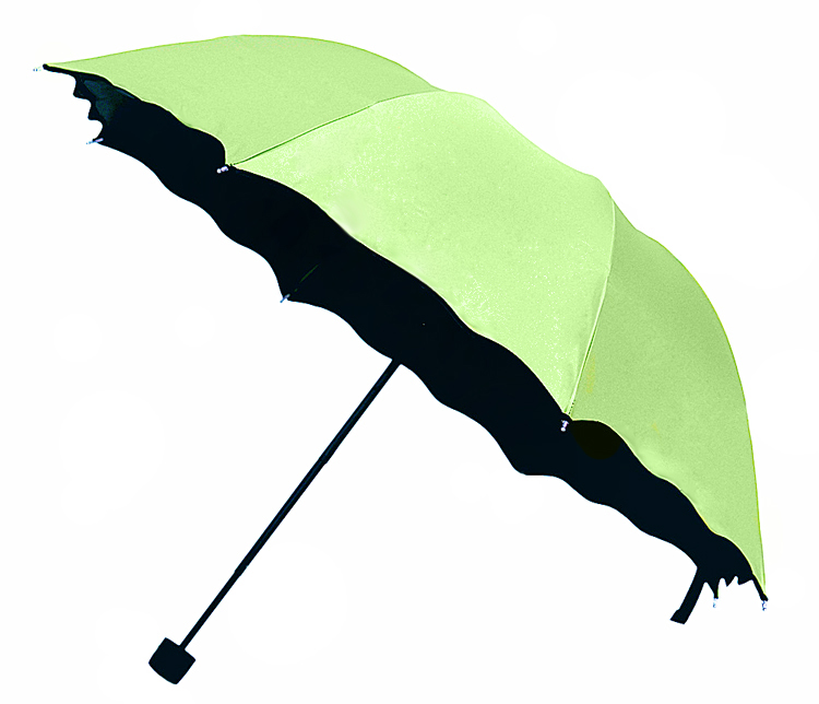小紅帽超強防曬兩用晴雨傘女三折學生遮陽遇水開花黑膠防紫外線傘
