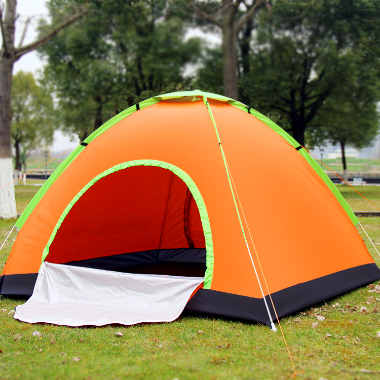 自動野外速開帳篷雙人2-3-4人戶外露營休閑家庭冰釣冬釣帳篷保暖