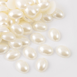美甲飾品 美甲珍珠 手機美容 橢圓形珍珠 20顆